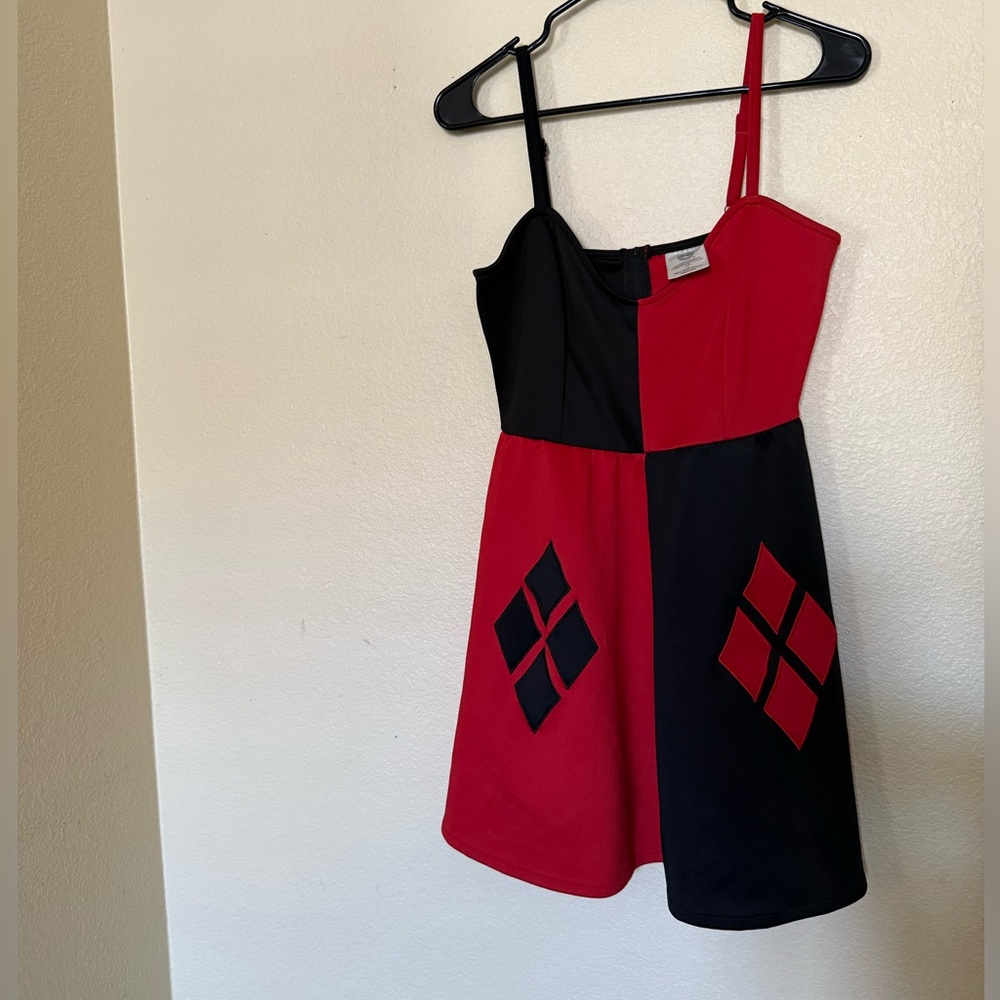 DC Harley Quinn Red and Black Dress